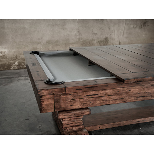 Plank & Hide Beaumont Pool Table With Dining Top Included White Glove Delivery And